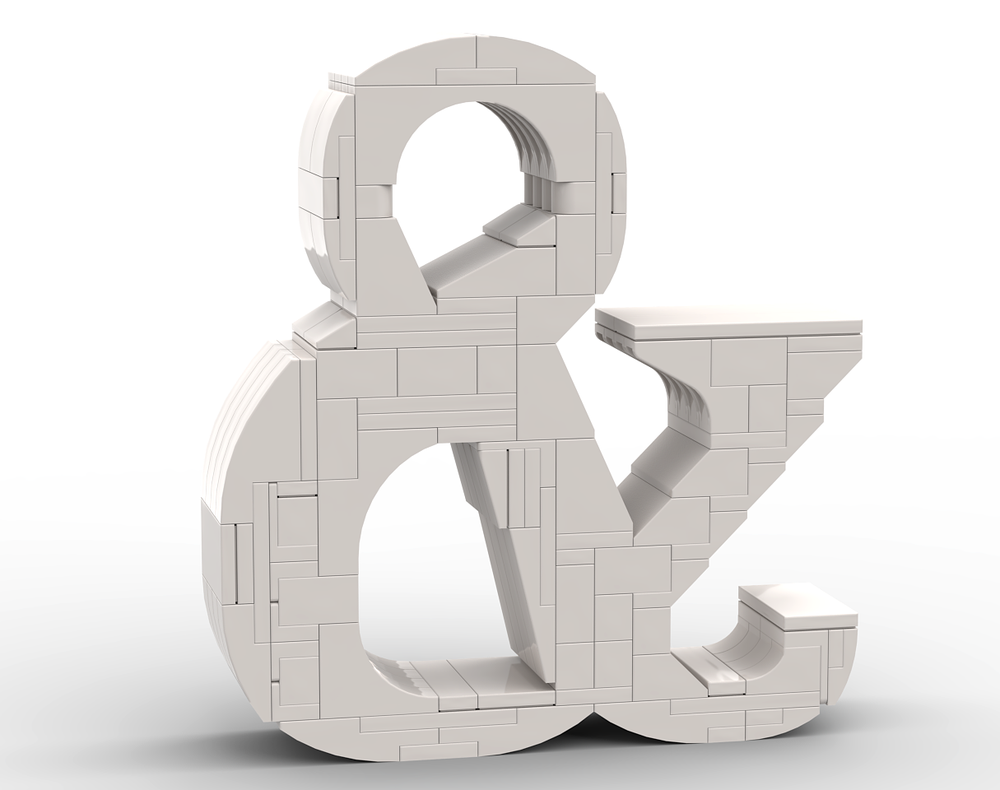 Lego Brick-Built Ampersand