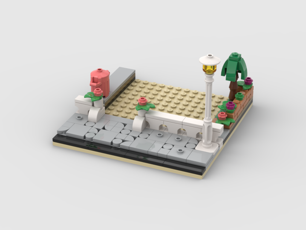 Lego 16x16 add on base for 40583 houses of the world 1