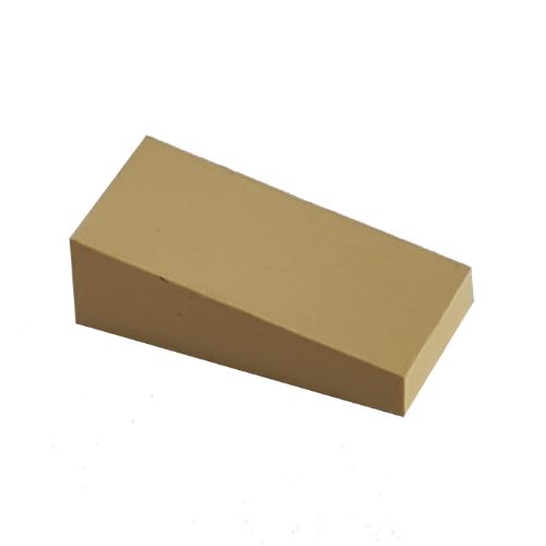 Lego Modulex Slope 1 x 2 (9 degree, 1:6 slope) / Modulex Olive Green