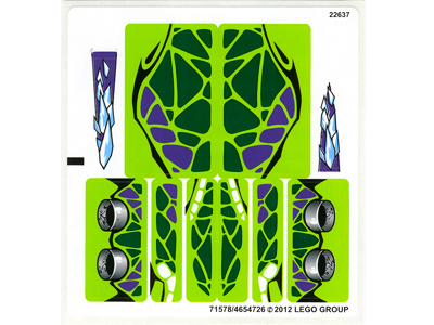 Lego Sticker Sheet for Set 9445-1