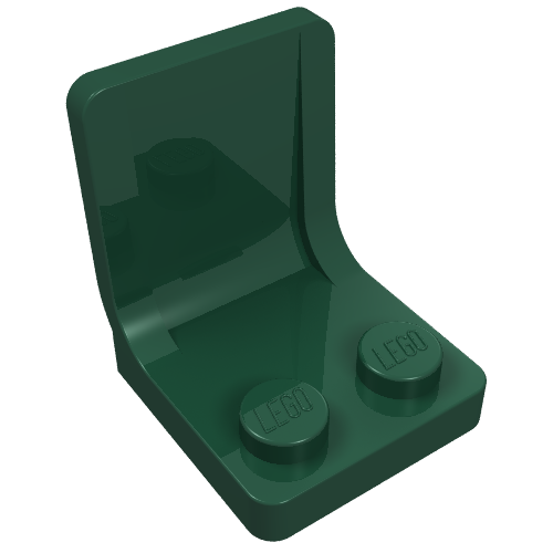 Lego Seat / Chair 2 x 2 / Dark Green