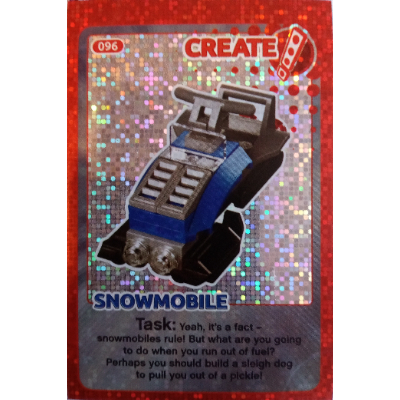 Lego Trading Card, Create The World - Snowmobile (foil) / [No Color/Any Color]