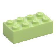 Lego Brick 2 x 4 / Yellowish Green