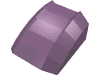 Lego Brick Curved 2 x 2 with Lip, No Studs / Sand Purple