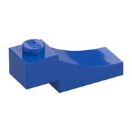 Lego Brick Curved, 3 x 1 with 1/3 Inverted Cutout / Blue