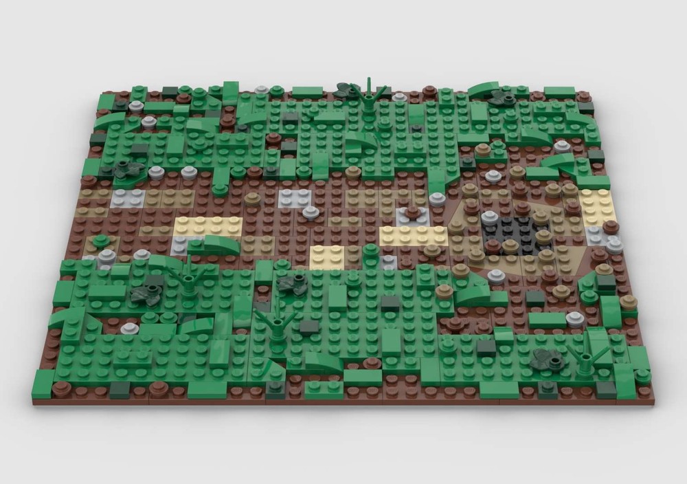 Lego Cratered Road Battle Plate