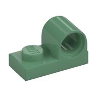 Lego Plate Special 1 x 2 with Pin Hole on Top / Sand Green