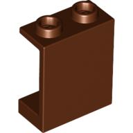 Lego Panel 1 x 2 x 2 [Hollow Studs] / Reddish Brown