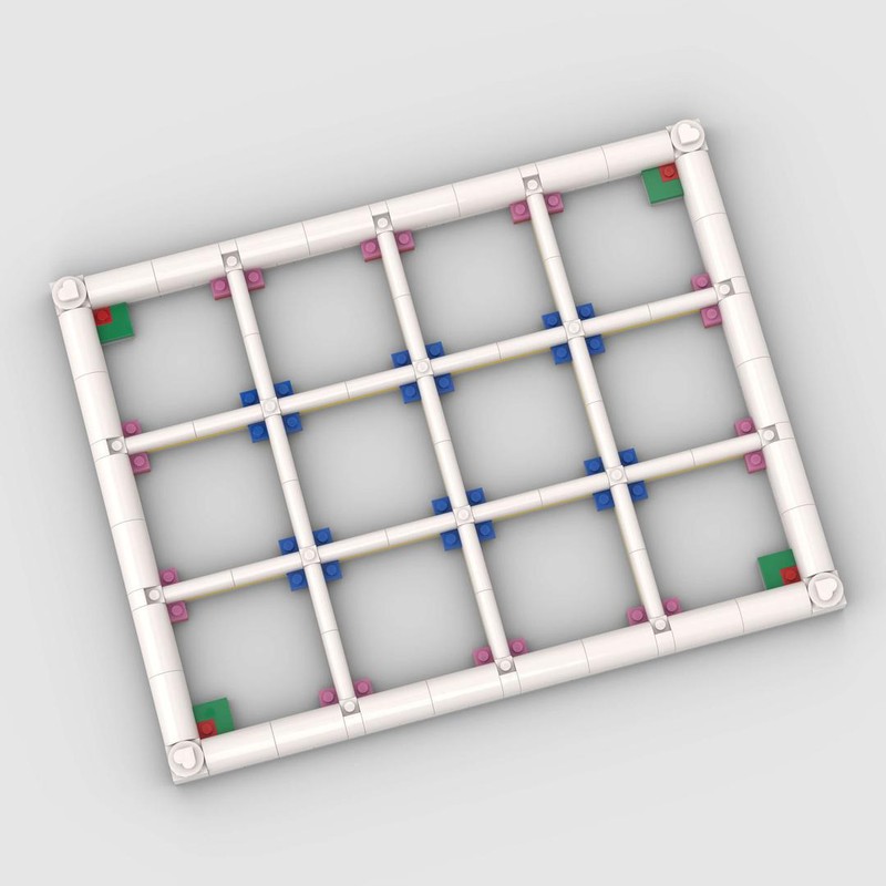 Lego How to make a pix-frame 3x4
