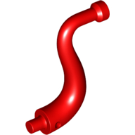 Lego Animal Body Part / Plant, Tail / Trunk / Tentacle / Tongue / Vine / Tree Branch (Long Tip) / Red