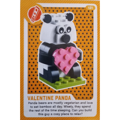 Lego Trading Card, Create the World Living Amazingly - Valentine Panda