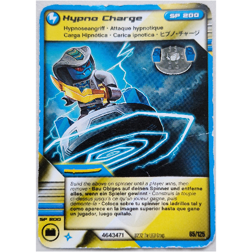 Lego Trading Card, Ninjago Deck #2: 65 - Hypno Charge - International Version