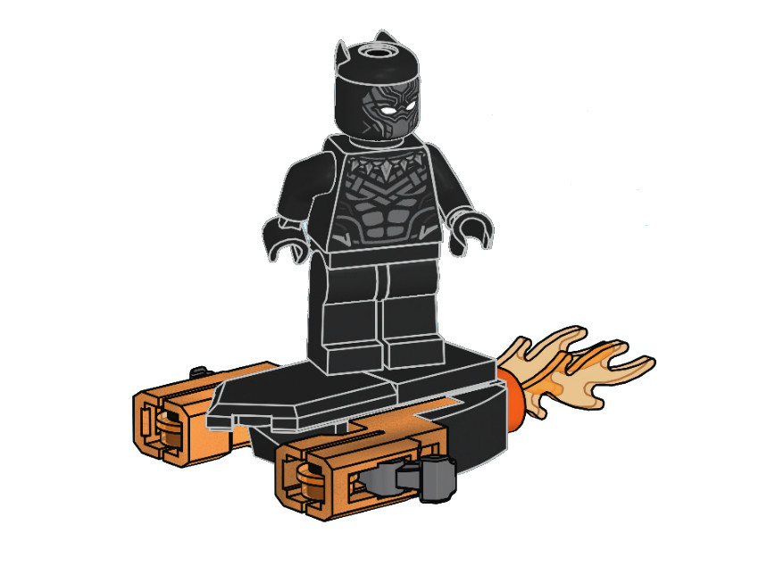 Lego Black Panther with Hoverboard