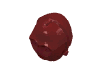 Lego Minifig Head Special, Protocol Droid (C-3PO) [Plain] / Dark Red