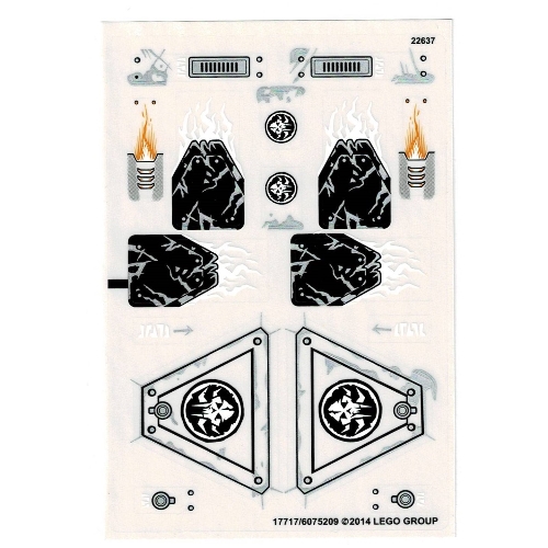 Lego Sticker Sheet for Set 70145-1 / [No Color/Any Color]