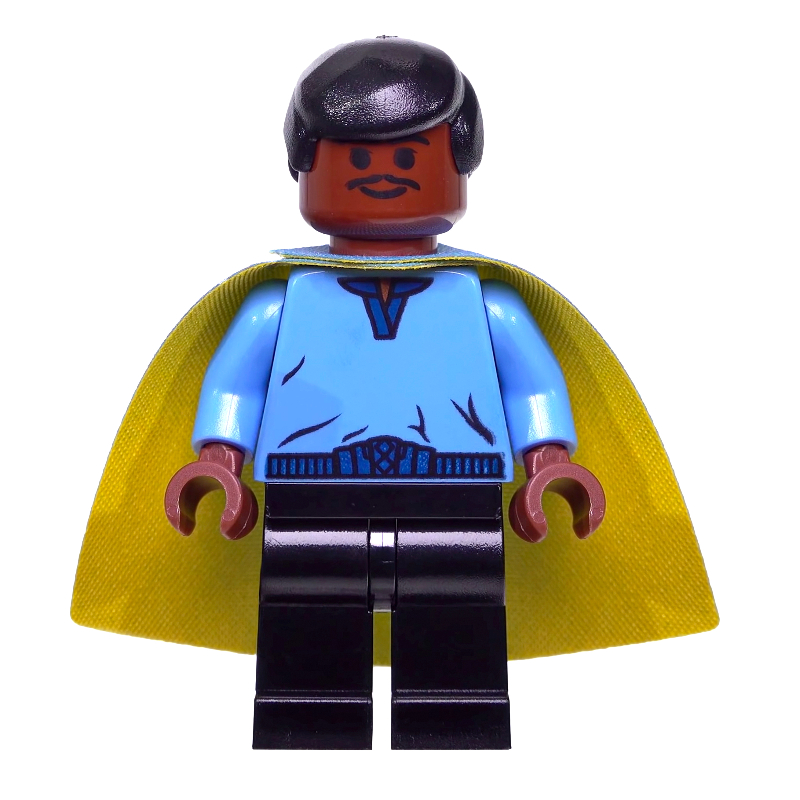 Lego Lando Calrissian, Yellow and Blue Cape (3626c Head)