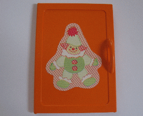 Lego Scala Cupboard Door 8 x 6 with Clown Pattern (Sticker) - Set 3112 / Orange