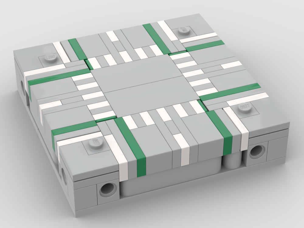 Lego 2361pr0001 - Baseplate Crossroads (microscale version)