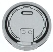 Lego Tile, Round 2 x 2 with Filler Cap Pattern (Sticker) - Set 60021