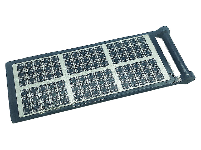 Lego Flag 7 x 3 with Bar Handle with Solar Panels Pattern (Sticker) - Set 60227 / Dark Blue