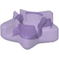 Lego Clikits Icon, Star 2 x 2 Small, with Hole / Trans-Medium Purple