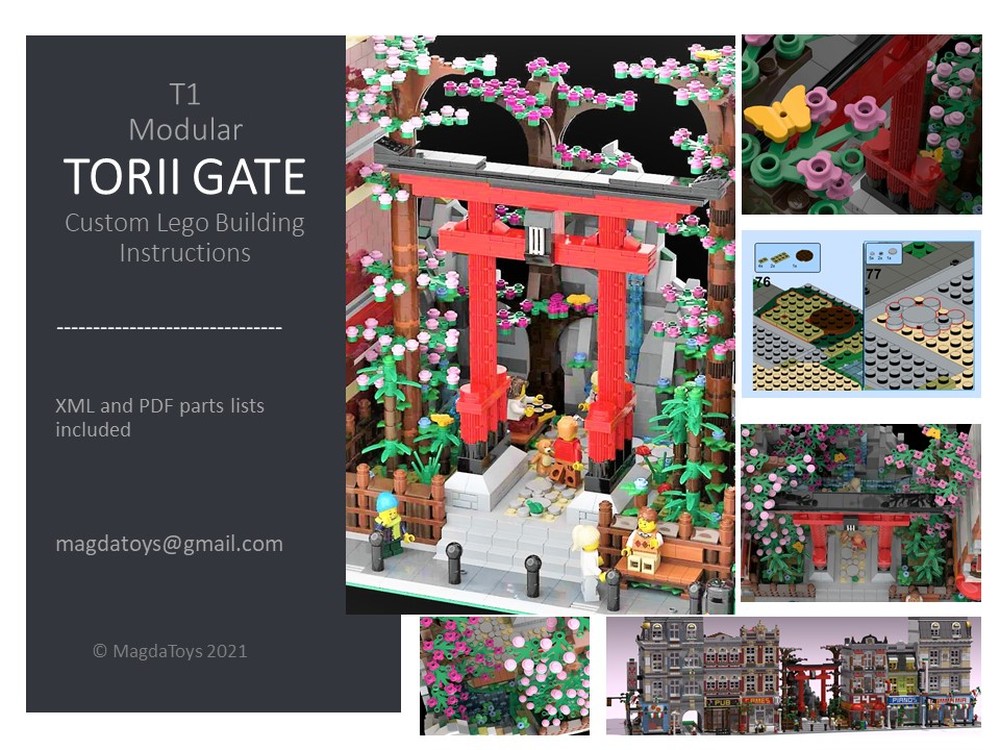 Lego Modular Torii Gate T1