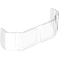 Lego Glass for Train Front 2 x 6 x 2 / Trans-Clear