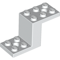 Lego Bracket 5 x 2 x 2 1/3 with Holes, Inside Stud Holder / White