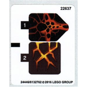 Lego Sticker Sheet for Set 70313-1