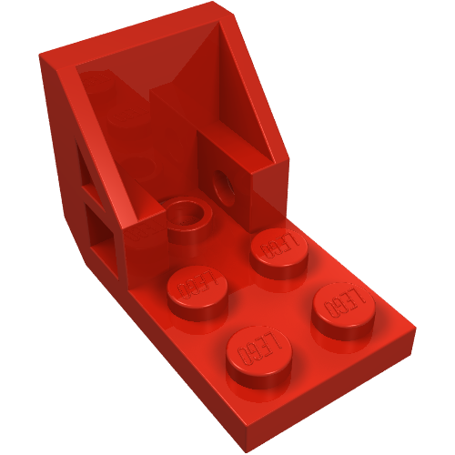 Lego Bracket 3 x 2 - 2 x 2 [aka Space Seat] / Red