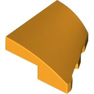 Lego Brick Wedged, Curved 2 x 2 with Stud Notch Left / Bright Light Orange