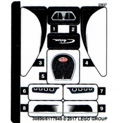Lego Sticker Sheet for Set 75878-1