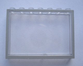 Lego Modulex Window 1 x 7 x 5 with Gray Border Print