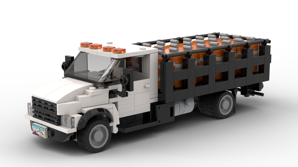 Lego GMC C5500 Traffic Barrel Truck