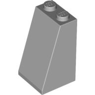 Lego Brick Sloped 75° 2 x 2 x 3 [Solid Studs] / Light Bluish Gray