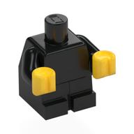 Lego Baby / Toddler Body with Fixed Arms and Yellow Hands / Black