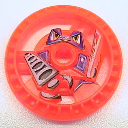 Lego Technic Disc 5 x 5 Notched, Grab with Robot Print