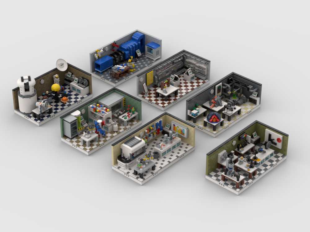 Lego Lab Set Pack | build from 7 mocs