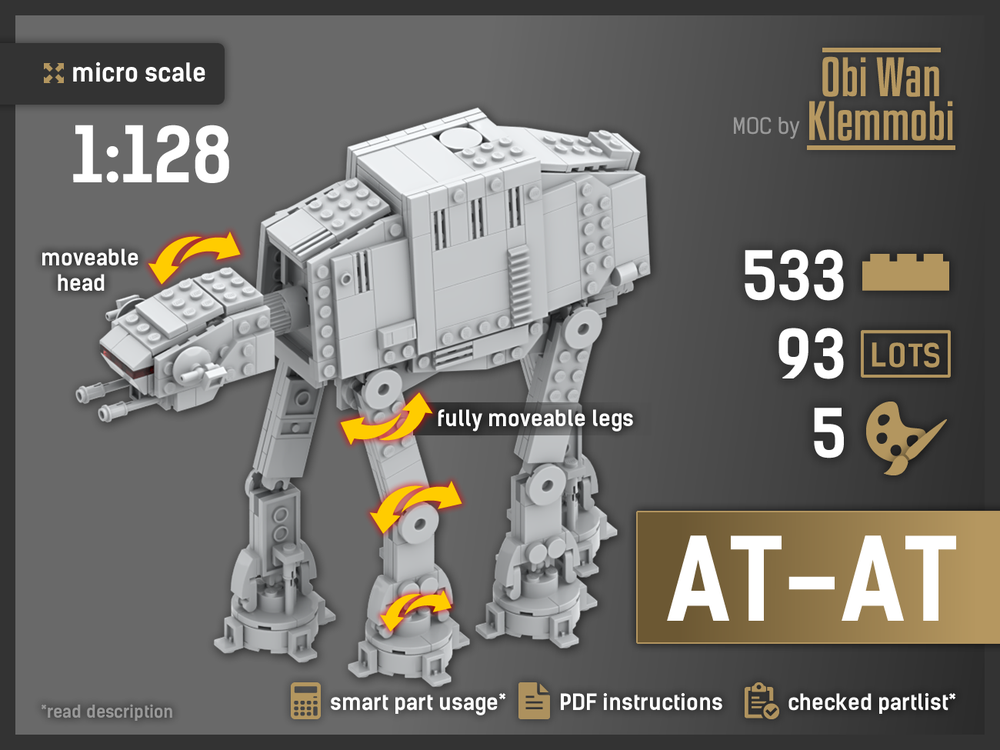 Lego Micro Series AT-AT Walker, 1:128