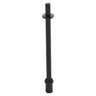 Lego Bar 8L - Two Stop Rings / One Pin, Technic Figure Ski Pole [Flat End] / Black