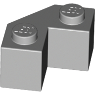 Lego Brick Wedged 2 x 2 Facet / Light Bluish Gray