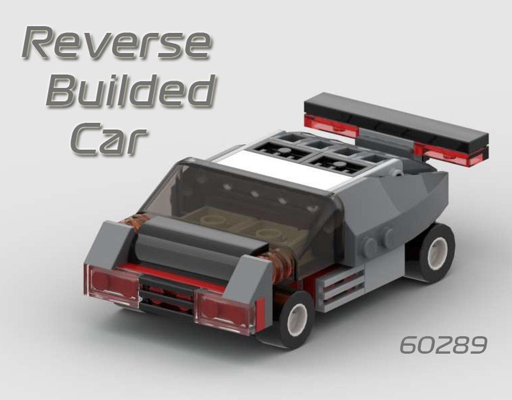 Lego 60289 Reverse builded car