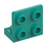 Lego Bracket 1 x 2 - 2 x 2 Inverted / Dark Turquoise