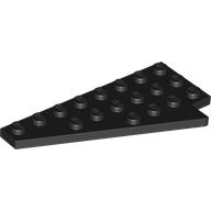 Lego Wedge Plate 8 x 4 Wing Left / Black