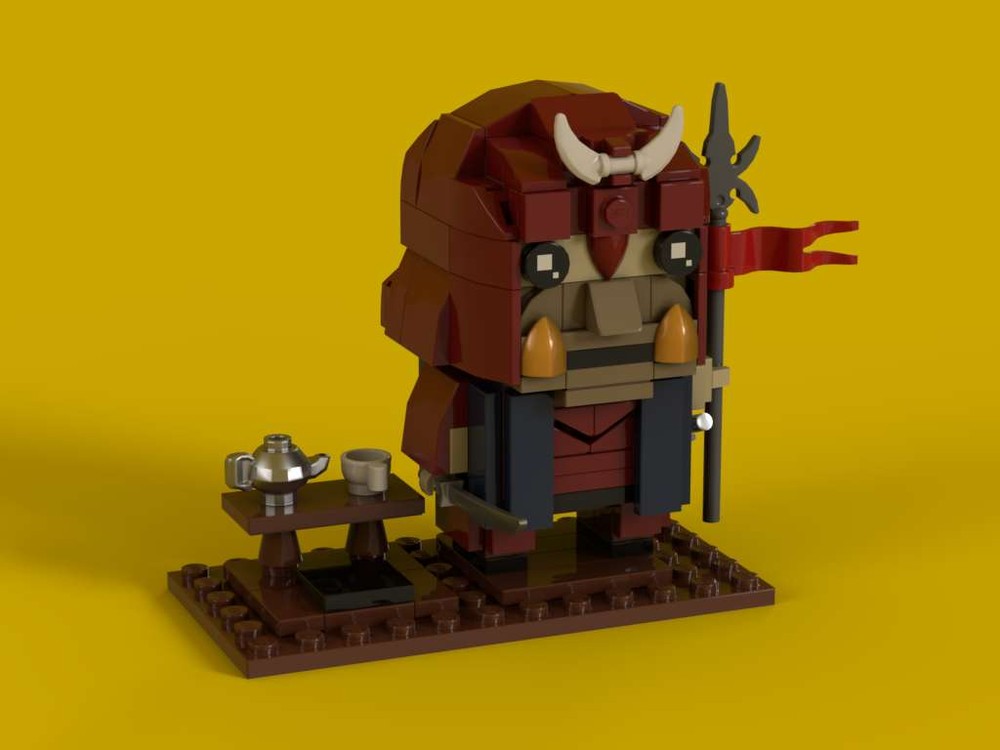 Lego Brick-built Warrior: Samurai