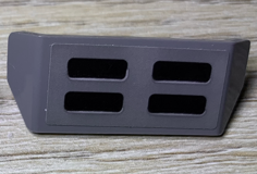 Lego Vehicle, Spoiler with Bar Handle with Black Grille with 4 Air Vent Holes Pattern (Sticker) - Set 75894