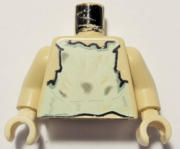 Lego Torso Harry Potter Dobby Pattern / Tan Arms / Tan Hands
