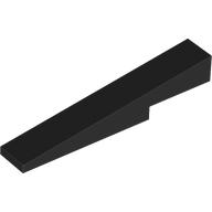 Lego Brick Sloped 1 x 6 x 1 with 1 x 2 x 1/3 Cutout / Black