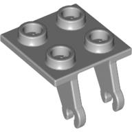 Lego Wheel Holder 2 x 2 Thin with Clips, Plane Single