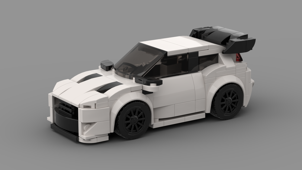 Lego Ford Focus RS MK2 White - 6 stud wide